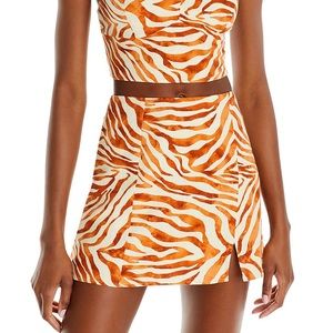Zebra Mini Skirt - Small NWT